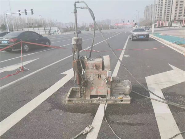 顺昌公路路面下沉沉降开裂注浆加固施工